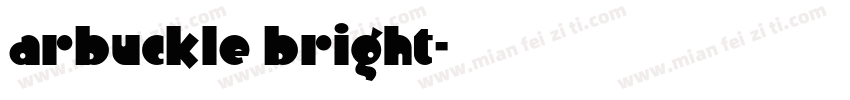 arbuckle bright字体转换